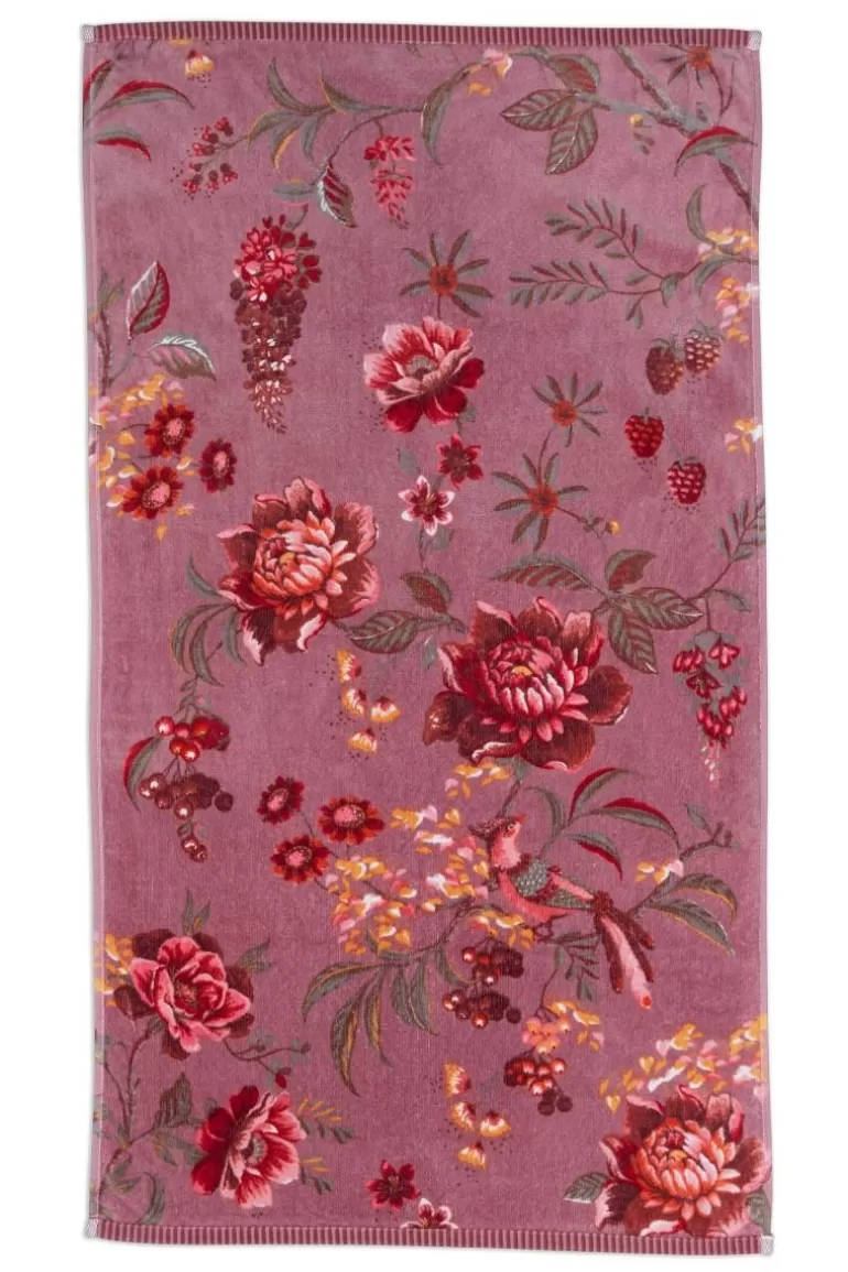 Pip Studio Badhanddoek Secret Garden Mauve 55X100Cm Paars Online