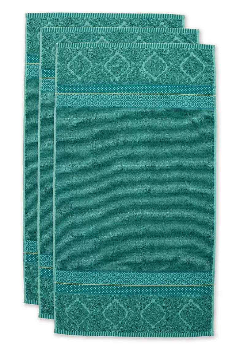 Pip Studio Badhanddoek Set/3 Soft Zellige 55X100 Cm Groen Hot