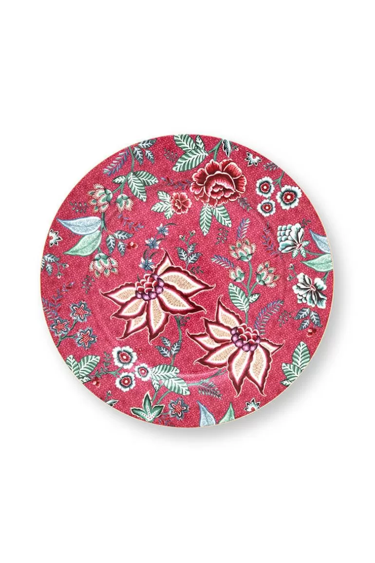 Pip Studio Flower Festival Onderbord Donker 32 Cm Roze Fashion