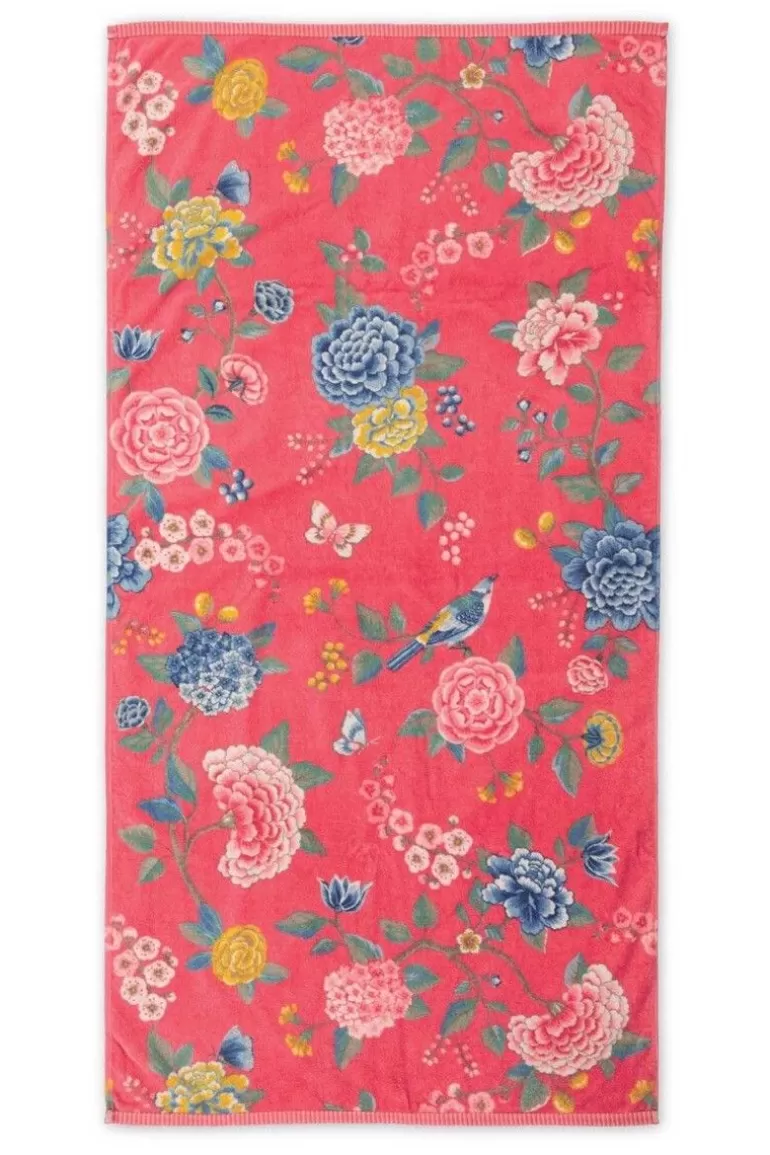 Pip Studio Grote Handdoek Good Evening 70X140 Cm Koraal Best Sale