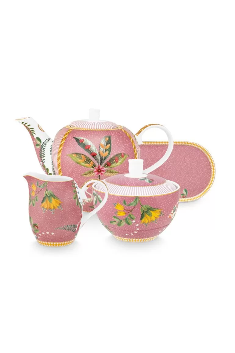 Pip Studio La Majorelle Thee Set/4 Roze Sale