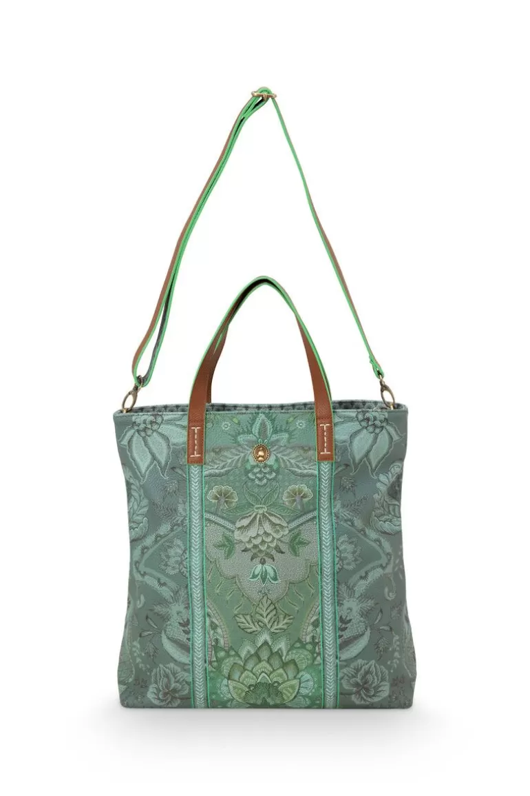 Pip Studio Shopper Vierkant Kyoto Festival Groen Hot