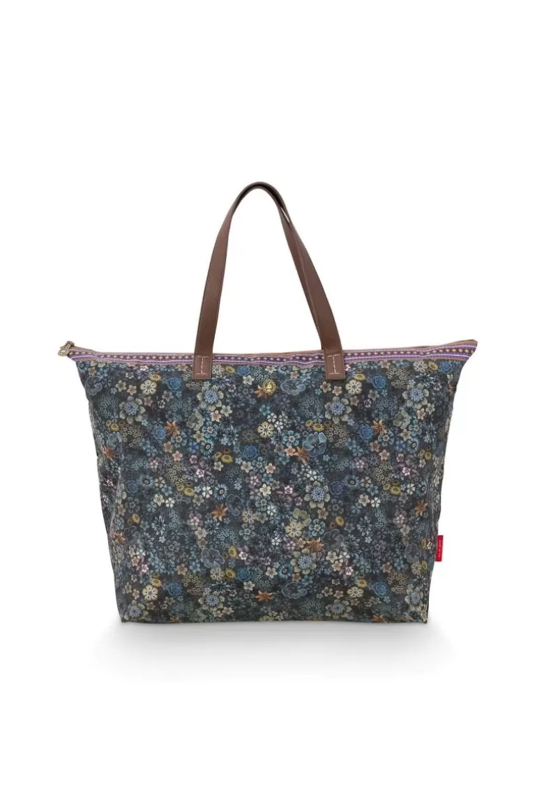 Pip Studio Tote Bag Tutti I Fiori Blauw New